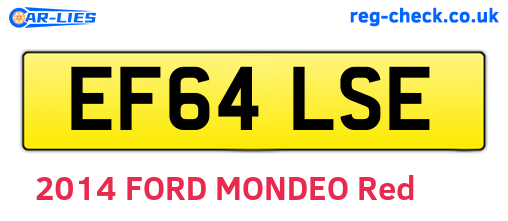 EF64LSE are the vehicle registration plates.