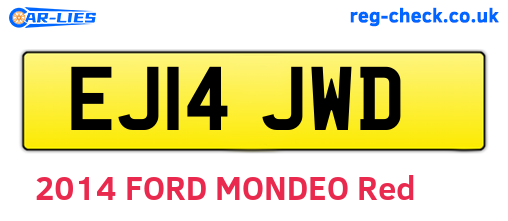 EJ14JWD are the vehicle registration plates.