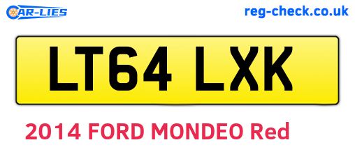 LT64LXK are the vehicle registration plates.