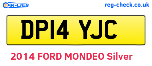 DP14YJC are the vehicle registration plates.