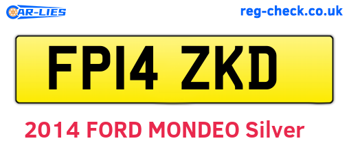 FP14ZKD are the vehicle registration plates.