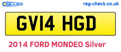 GV14HGD are the vehicle registration plates.