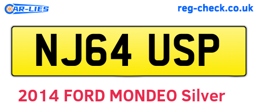 NJ64USP are the vehicle registration plates.