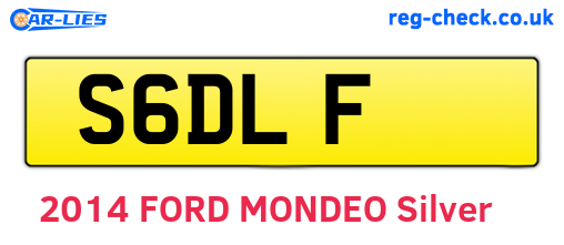 S6DLF are the vehicle registration plates.
