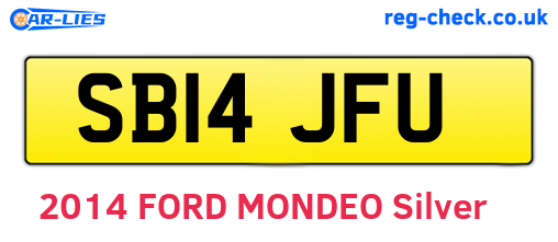 SB14JFU are the vehicle registration plates.