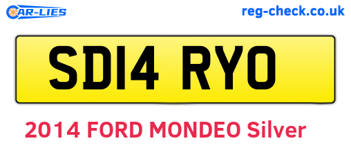 SD14RYO are the vehicle registration plates.