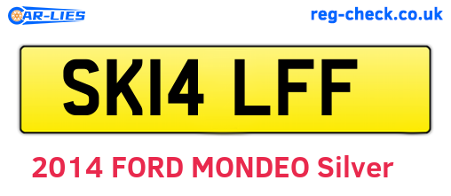 SK14LFF are the vehicle registration plates.