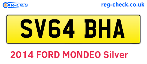 SV64BHA are the vehicle registration plates.