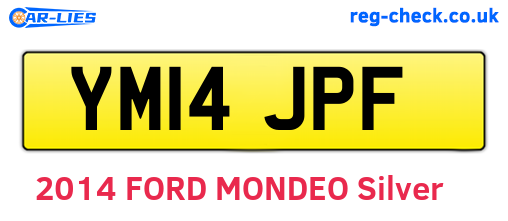 YM14JPF are the vehicle registration plates.