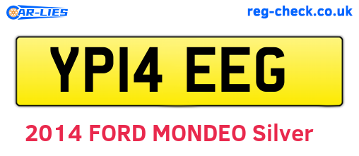 YP14EEG are the vehicle registration plates.