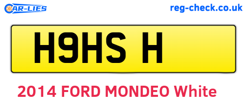 H9HSH are the vehicle registration plates.