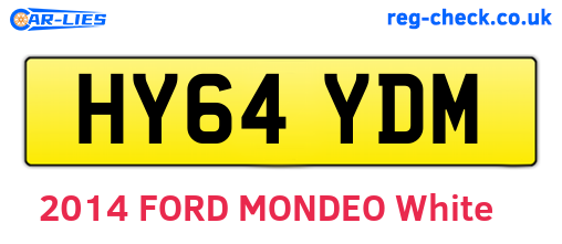 HY64YDM are the vehicle registration plates.