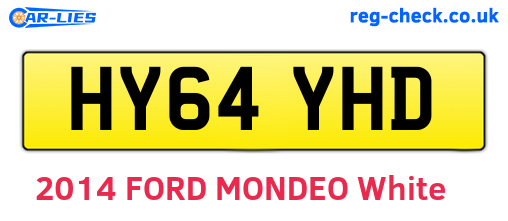 HY64YHD are the vehicle registration plates.