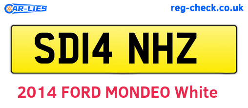 SD14NHZ are the vehicle registration plates.