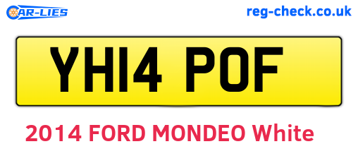 YH14POF are the vehicle registration plates.