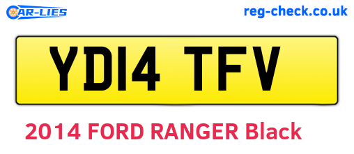 YD14TFV are the vehicle registration plates.