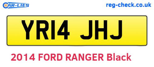 YR14JHJ are the vehicle registration plates.