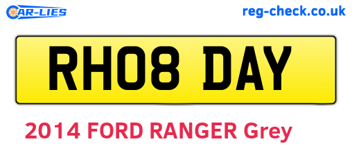 RH08DAY are the vehicle registration plates.