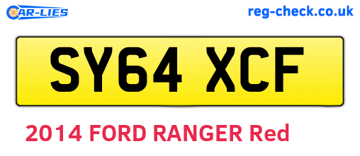 SY64XCF are the vehicle registration plates.