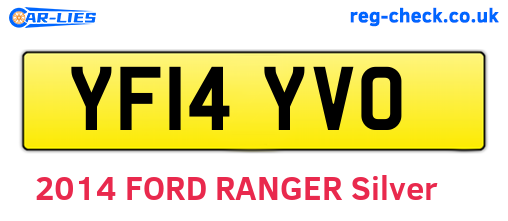 YF14YVO are the vehicle registration plates.
