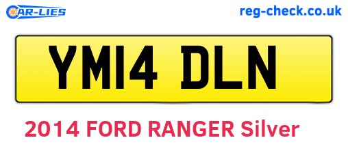 YM14DLN are the vehicle registration plates.