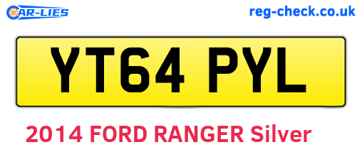 YT64PYL are the vehicle registration plates.