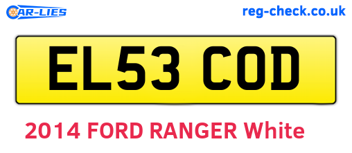 EL53COD are the vehicle registration plates.