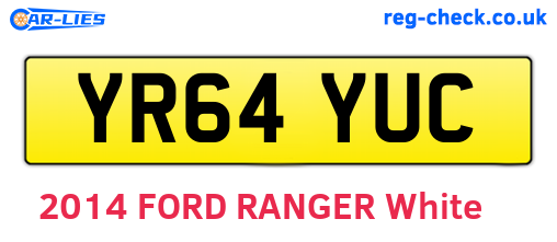 YR64YUC are the vehicle registration plates.