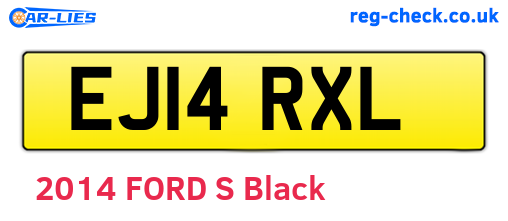 EJ14RXL are the vehicle registration plates.