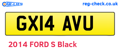 GX14AVU are the vehicle registration plates.