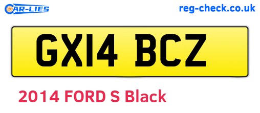 GX14BCZ are the vehicle registration plates.