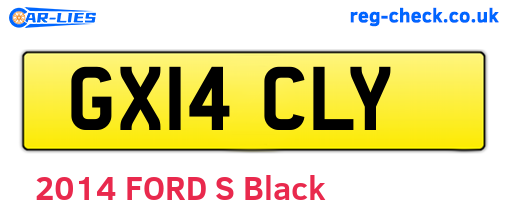 GX14CLY are the vehicle registration plates.