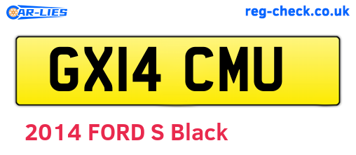 GX14CMU are the vehicle registration plates.