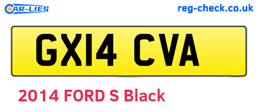 GX14CVA are the vehicle registration plates.