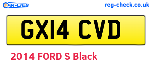 GX14CVD are the vehicle registration plates.