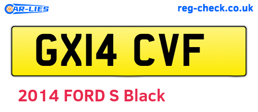 GX14CVF are the vehicle registration plates.