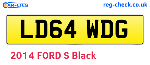 LD64WDG are the vehicle registration plates.