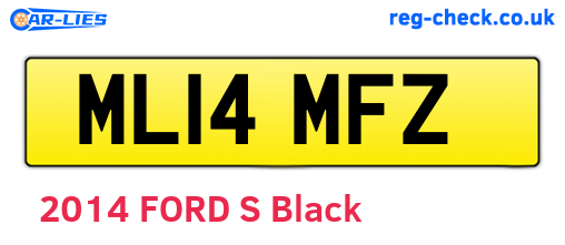 ML14MFZ are the vehicle registration plates.