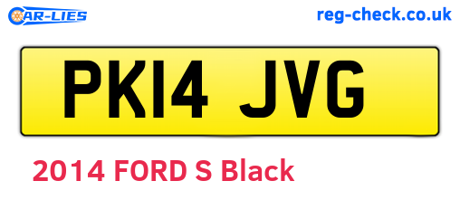 PK14JVG are the vehicle registration plates.