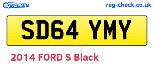 SD64YMY are the vehicle registration plates.