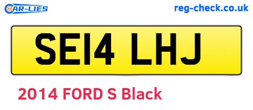 SE14LHJ are the vehicle registration plates.