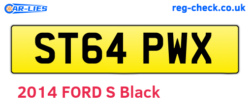 ST64PWX are the vehicle registration plates.