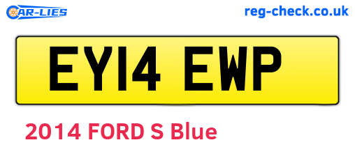 EY14EWP are the vehicle registration plates.