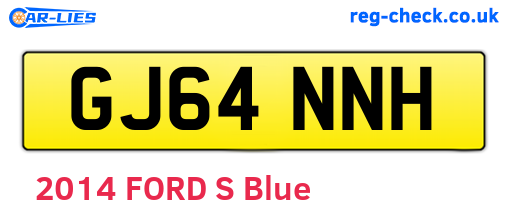GJ64NNH are the vehicle registration plates.