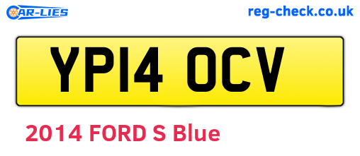 YP14OCV are the vehicle registration plates.