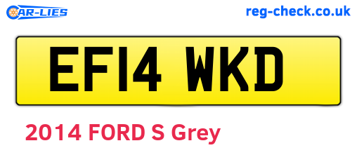 EF14WKD are the vehicle registration plates.