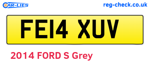 FE14XUV are the vehicle registration plates.