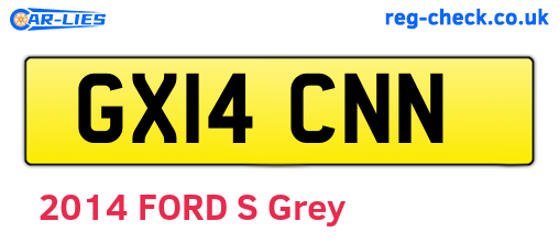 GX14CNN are the vehicle registration plates.