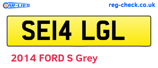 SE14LGL are the vehicle registration plates.