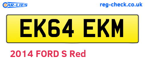 EK64EKM are the vehicle registration plates.